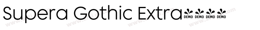 Supera Gothic Extra字体转换